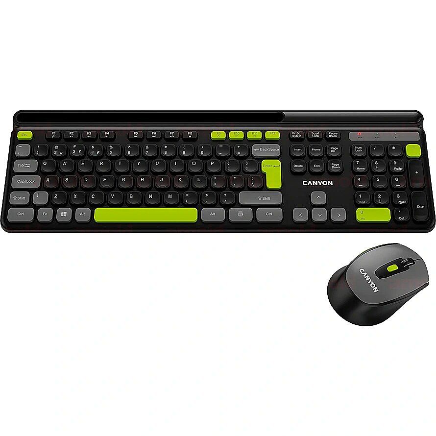 CANYON HSET-W5 EN Keyboard+Mouse AAA+AA Wireless Black_2