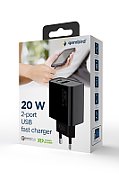 Gembird TA-UC-PDQC20-01-BK 2-port 20W Power Delivery USB type-C fast charger  black_12