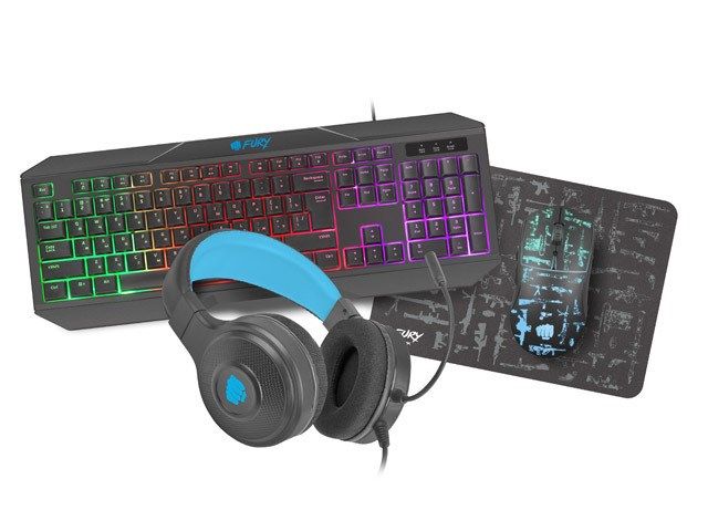 4IN1 FURY THUNDERSTREAK 3.0 GAMING SET KEYBOARD+MOUSE+HEADPHONES+PAD RU LAYOUT_2