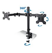 Esperanza ERW018 Desk mount for two monitors 10-27'' up to 8kg_3