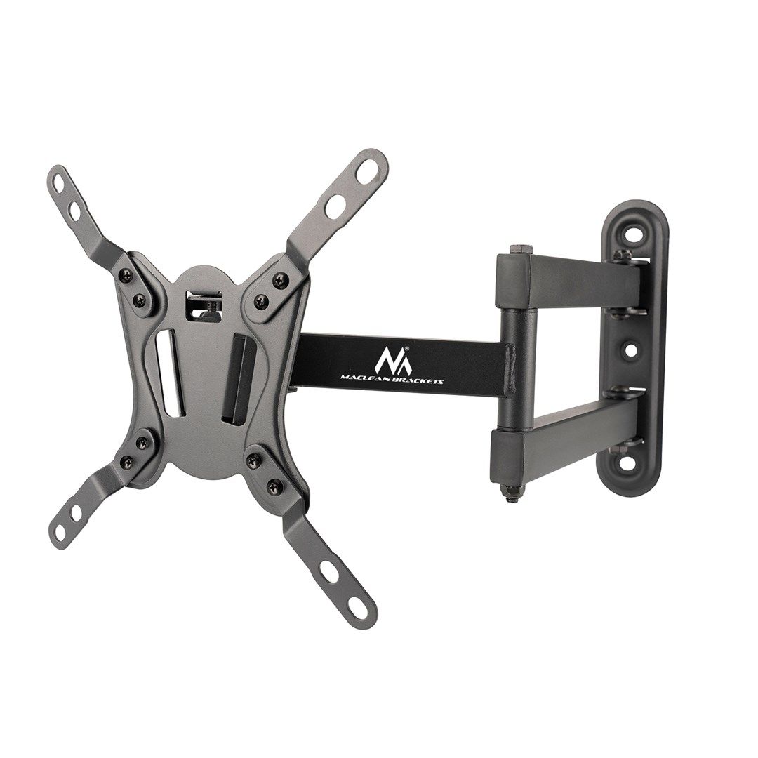 Maclean MC-418 TV Monitor Full Motion Wall Mount 23 -43  30kg max VESA 200x200 Black Tilting Rotating Adjustable Wall Distance Holder Bracket Sturdy Powder Coating_8