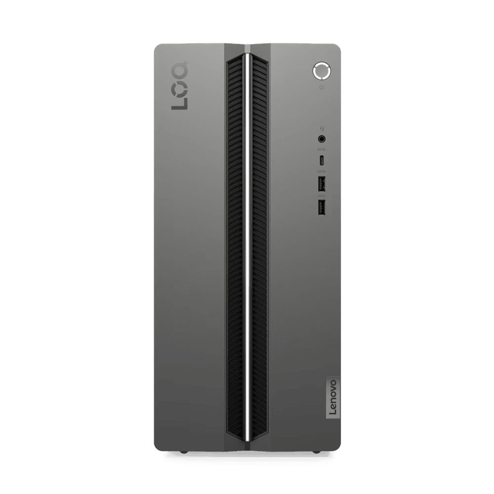 Desktop Gaming Lenovo LOQ Tower 17IRR9 , Intel® Core™ i5-14400F, 10C (6P + 4E) / 16T, P-core 2.5 / 4.7GHz, E-core 1.8 / 3.5GHz, 20MB, video NVIDIA® GeForce RTX™ 3050 6GB GDDR6, RAM 1x 16GB UDIMM DDR5-4800, Two DDR5 UDIMM slots, dual-channel capable, Up to 32GB DDR5-5600, SSD  1TB SSD M.2 2280 PCIe®_2