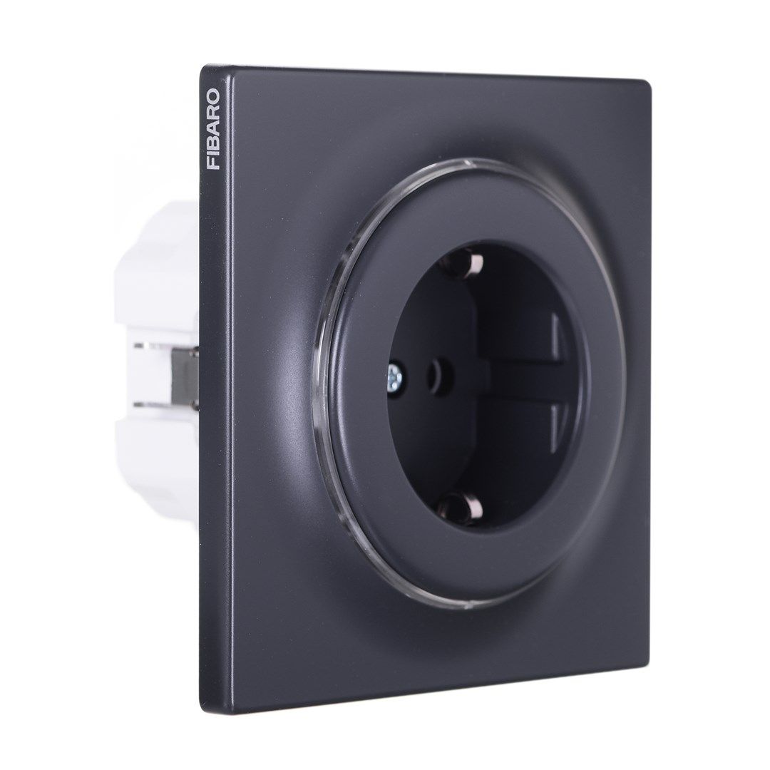 Fibaro FGWSONF-011-8 socket-outlet Type F Black_2