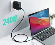 AUKEY CB-SCC241 USB-C Power Delivery PD 240W 5A 20V 1m Nylon Black_1