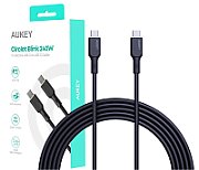 AUKEY CB-SCC241 USB-C Power Delivery PD 240W 5A 20V 1m Nylon Black_10