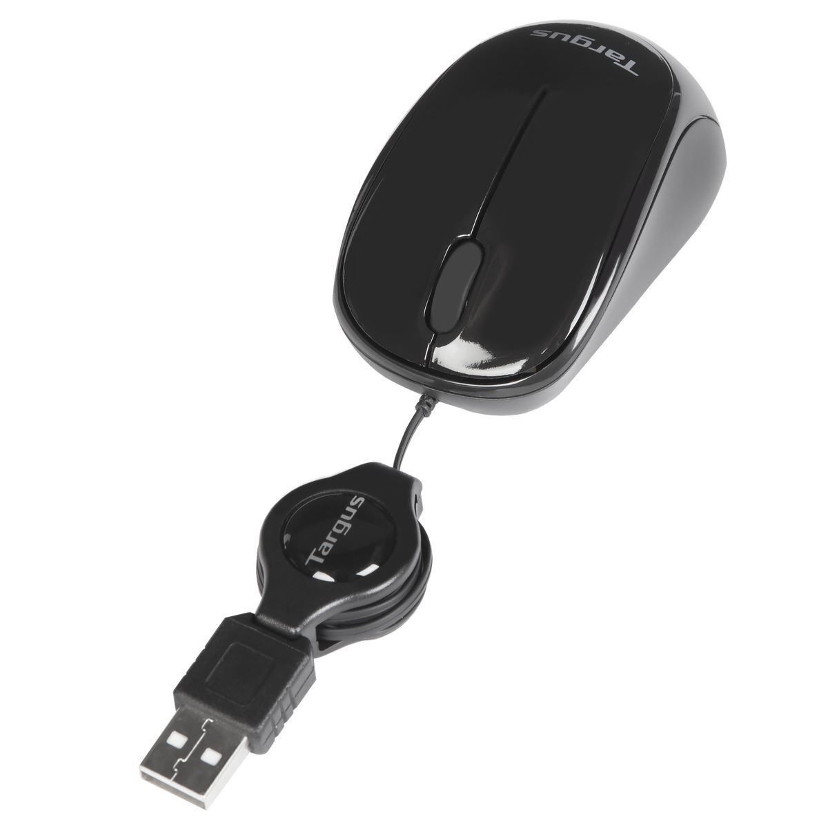 TARGUS MOUSE RETRACTABLEWIRED/BLUETRACE TRAVEL MOUSE BLACK_2