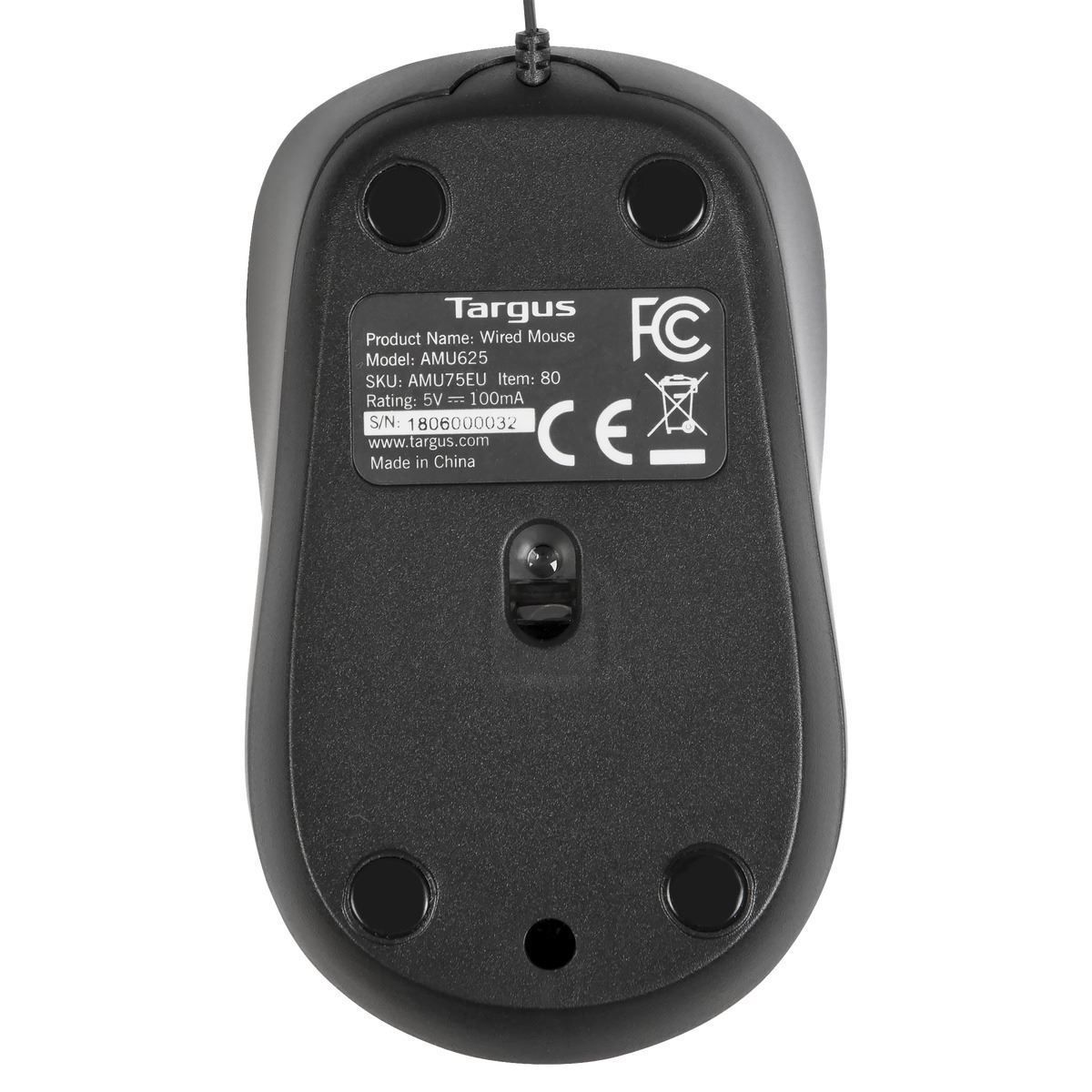 TARGUS MOUSE RETRACTABLEWIRED/BLUETRACE TRAVEL MOUSE BLACK_3