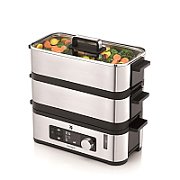 WMF KITCHENminis 0415090011 steam cooker 2 basket(s) Countertop 900 W Black  Stainless steel_2