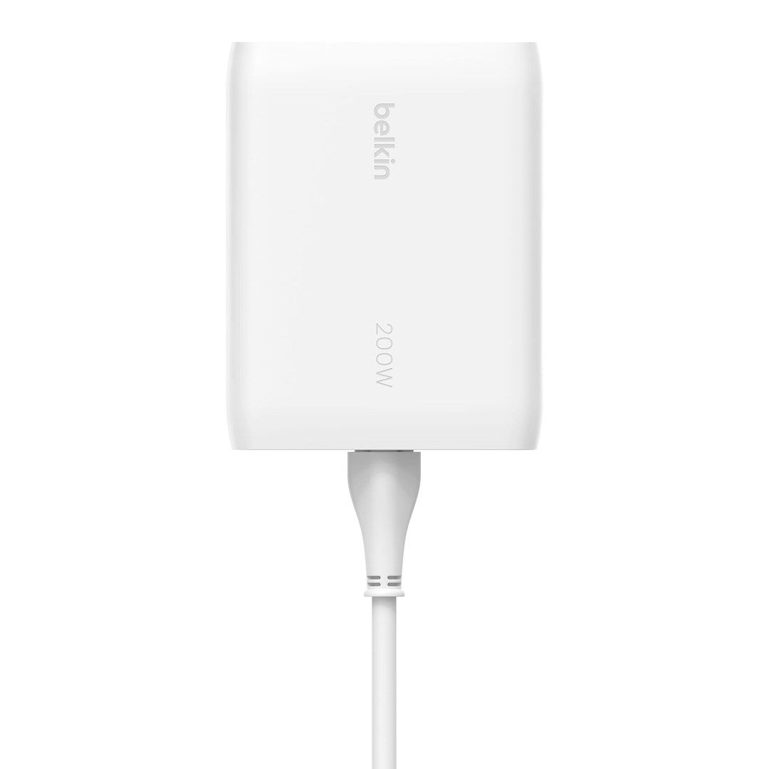 BELKIN WALL CHARGER 4X PORT USB-C GAN 200W  WHITE_4