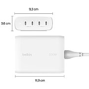 BELKIN WALL CHARGER 4X PORT USB-C GAN 200W  WHITE_7