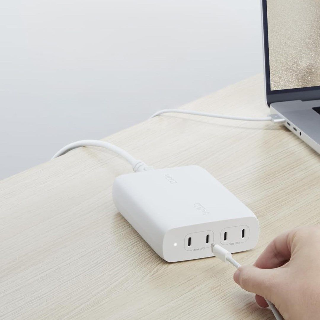 BELKIN WALL CHARGER 4X PORT USB-C GAN 200W  WHITE_9