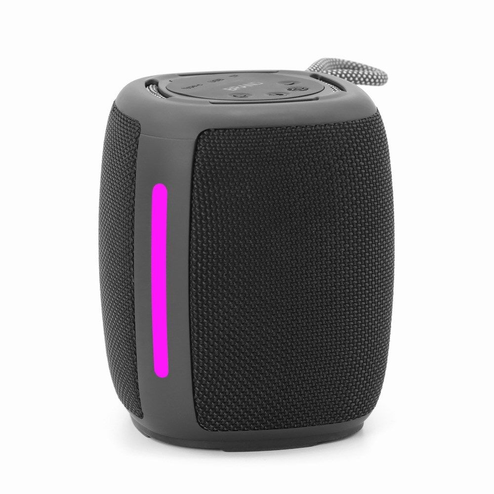 Gembird SPK-BT-LED-03-BK portable Bluetooth speaker with RGB LED Light Black 5W_5