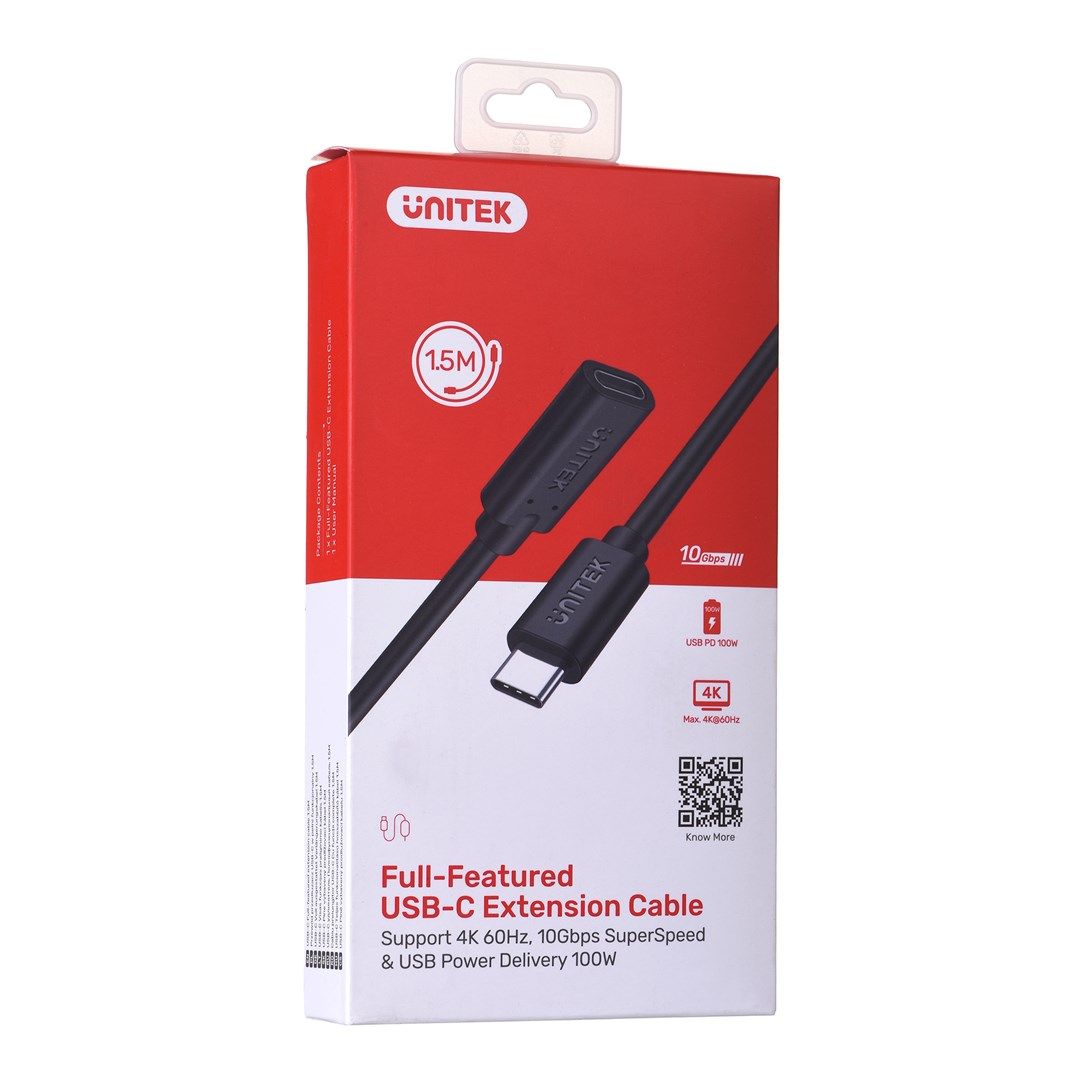 UNITEK C14086BK-1.5M USB cable USB 3.2 Gen 2 (3.1 Gen 2) USB C Black_7