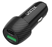 Unitek P1400A Car charger 38W USB-A USB-C QC 3.0_1