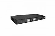 LevelOne GES-2118P Hilbert 18-Port Gigabit PoE Smart Lite Switch, 16 PoE Outputs, 2 x Gigabit SFP, 802.3at/af PoE, 230W PoE Power Budget, 440 x 190 x 44.5 mm_1