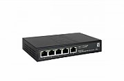 LevelOne GES-2105P Hilbert 5-Port Gigabit PoE Smart Lite Switch, 802.3at/af PoE,  4 PoE Outputs, 60W PoE Power Budget , 160 x 95 x 29 mm_1