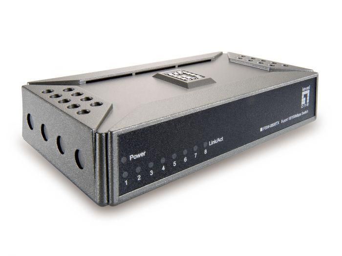 LevelOne FSW-0808TX  8-Port Fast Ethernet Switch, 69 x 30 x 125 mm_2