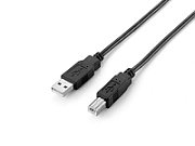 EQUIP 128860 USB 2.0 Type A to Type B Cable, 1.8m , Black, 16x15x1800mm_1