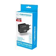 Esperanza EZC108K mains charger 45W Black_3