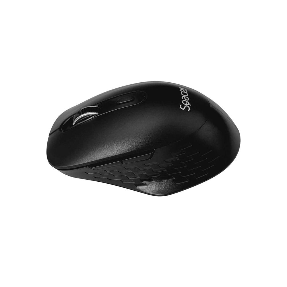 Mouse Spacer, PC sau NB, wireless, 2.4GHz + Bluetooth 5.1, optic, max.1600 dpi, butoane/scroll 6/1,buton ON/OFF, negru,baterii AAAx2 incluse_3