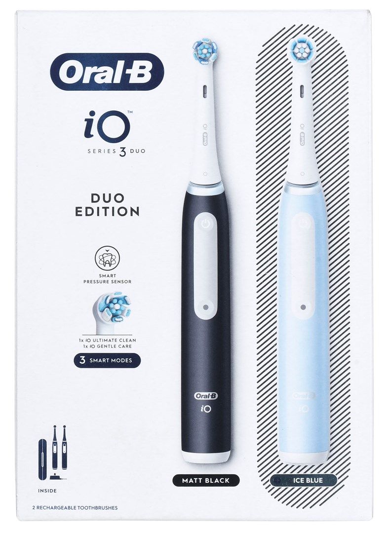 Braun Oral-B iO 3 electric toothbrush set DUO BLACK & BLUE_16