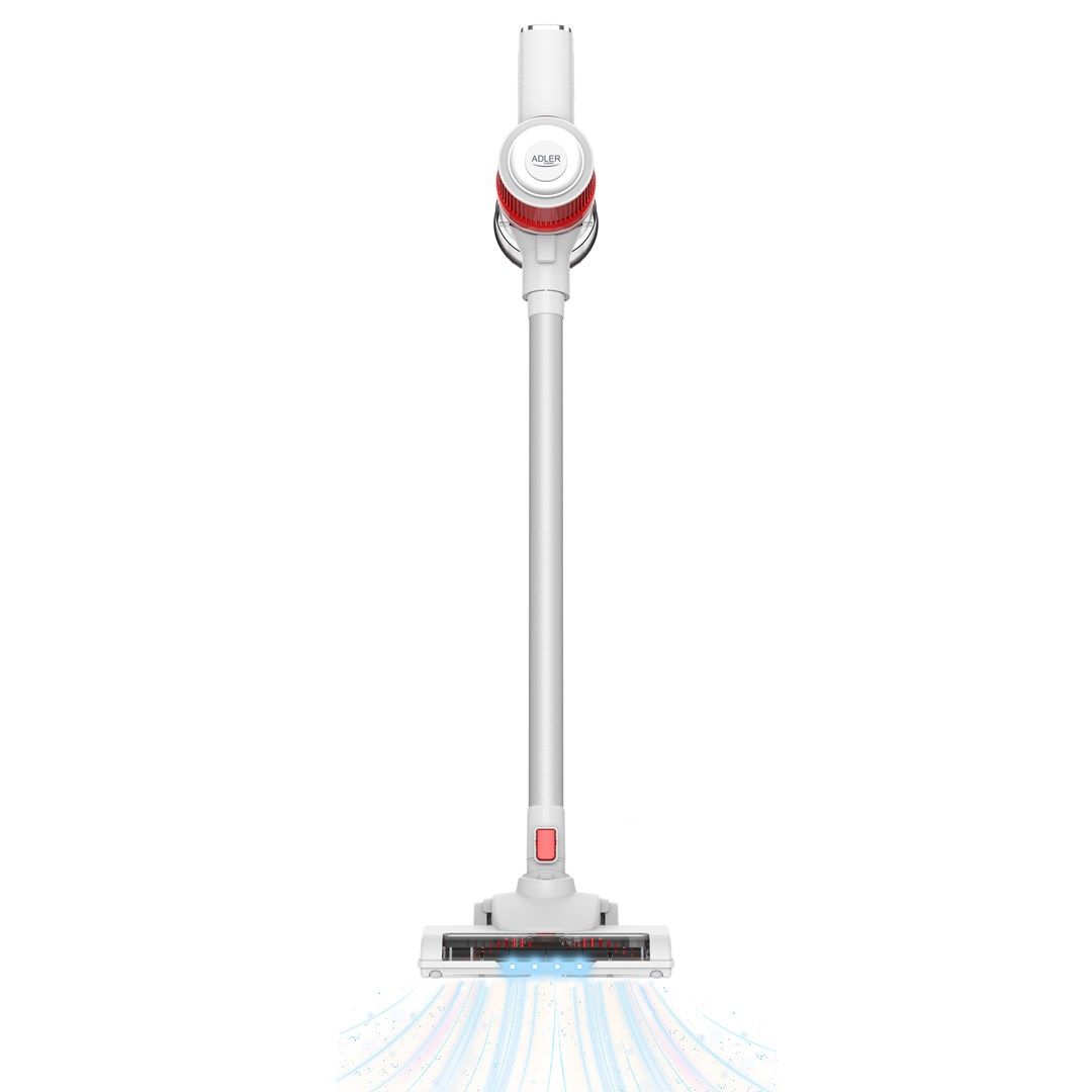 Adler Vacuum Cleaner | AD 7051 | Cordless operating | 300 W | 22.2 V | Operating time (max) 30 min | White/Red_4