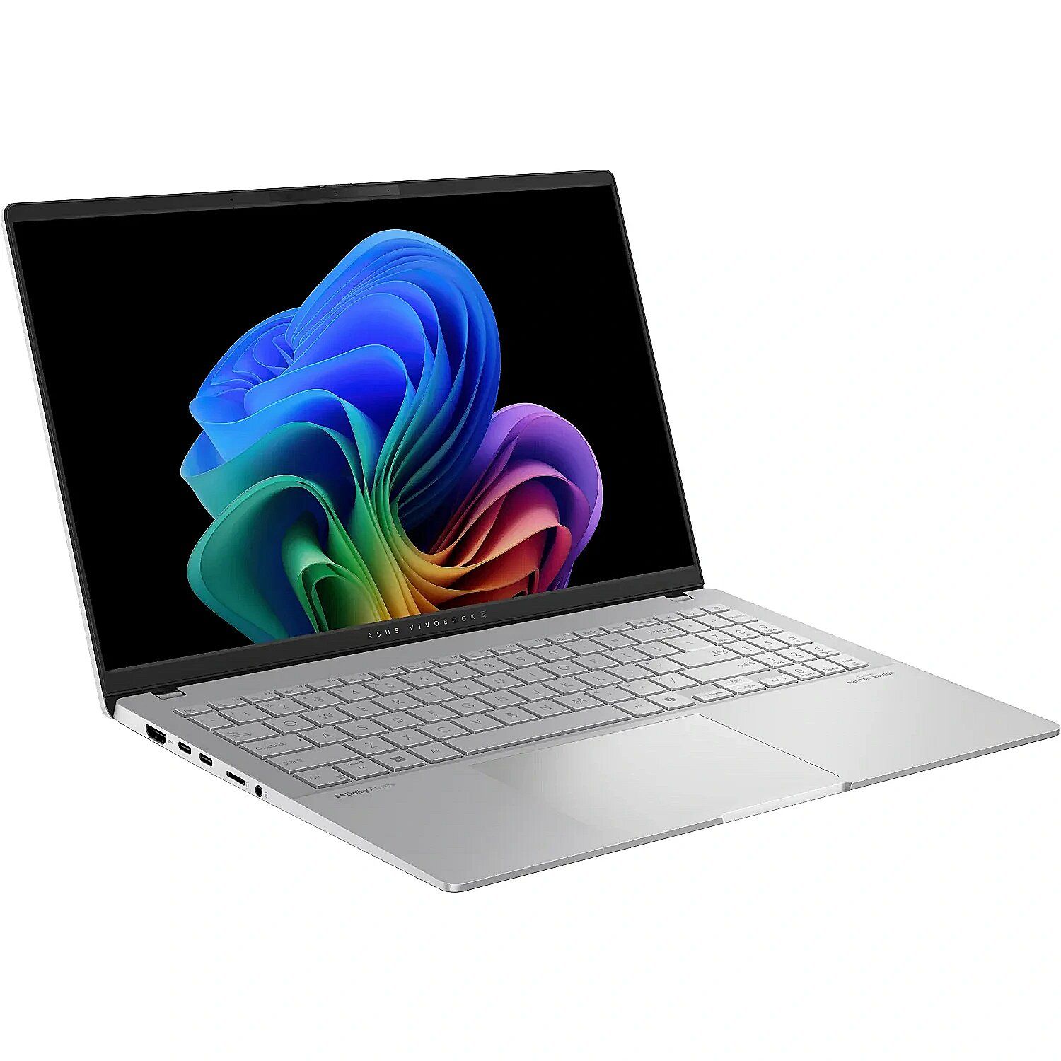 ASUS Vivobook S 15 OLED S5507QA-MA049W Snapdragon X Elite X1E 78 100 15.6  3K 120Hz 600nits Glossy 32GB LPDDR5X SSD1TB Qualcomm Adreno NPU 45TOPs WLAN+BT Cam 70WHrs Win11 Cool Silver_3