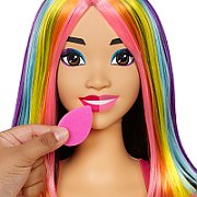 Barbie Styling Head Neon Rainbow Black Hair HMD81 MATTEL_1