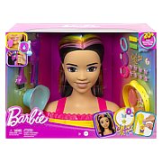 Barbie Styling Head Neon Rainbow Black Hair HMD81 MATTEL_6