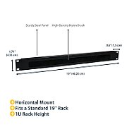 1U BRUSH RACK CABLE MANAGER/._6