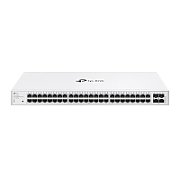 Switch TP-Link cu 48 de porturi, 48× 10/100/1000 Mbps RJ45 Ports (Auto- Negotiation/Auto MDI/MDIX), 4× Gigabit SFP Slots, capacitate switch 104 Gbps, dimensiuni 17.3×8.7×1.7 in (440×220×44 mm)_4