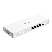 TP-LINK 16-Port Gigabit Smart Switch with 16× Gigabit RJ45 ports and 2× Gigabit SFP slots, Interfata:  16× 10/100/1000 Mbps RJ45 Ports (Auto- Negotiation/Auto MDI/MDIX), Dimensiuni: 440×180×44 mm, Capacitate Switch: 36 Gbps, Packet Forwarding Rate: 26.78 Mpps_1