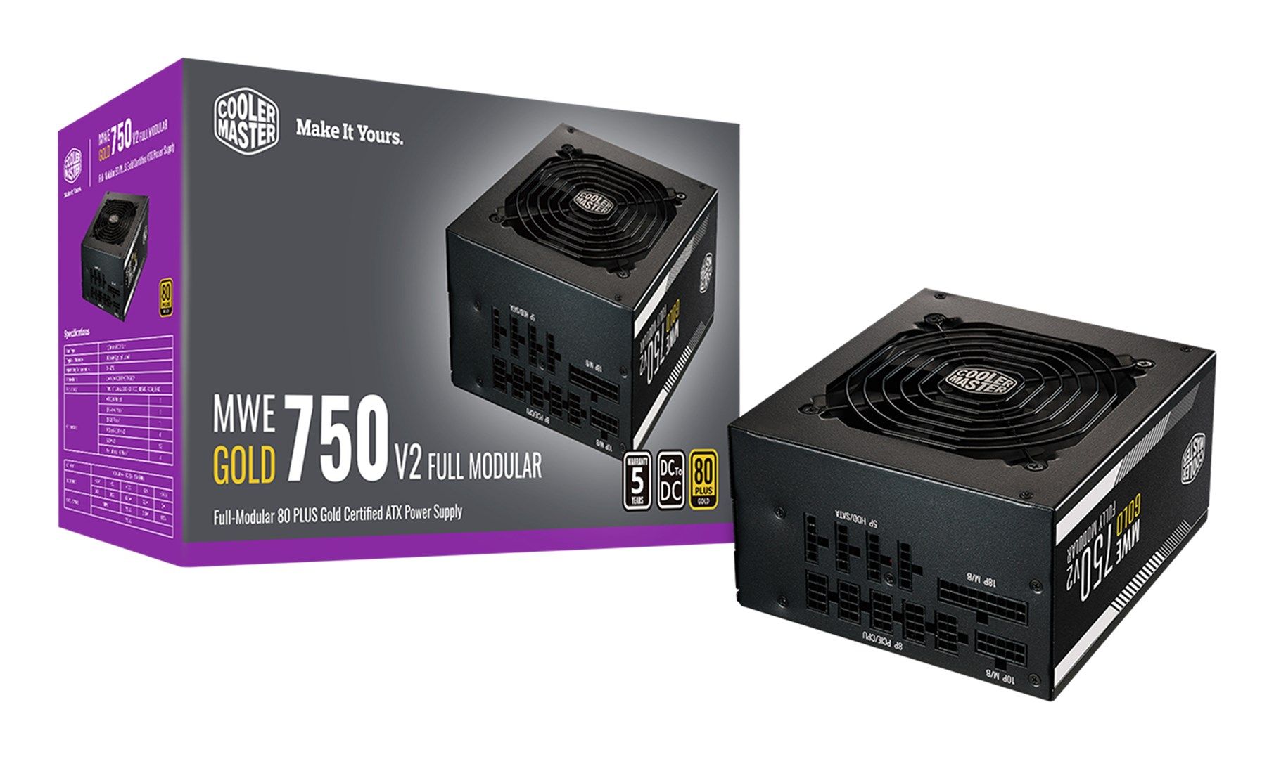 COOLER MASTER ZASILACZ MWE Gold V2 FM 750W 12VHPWR A/EU_12