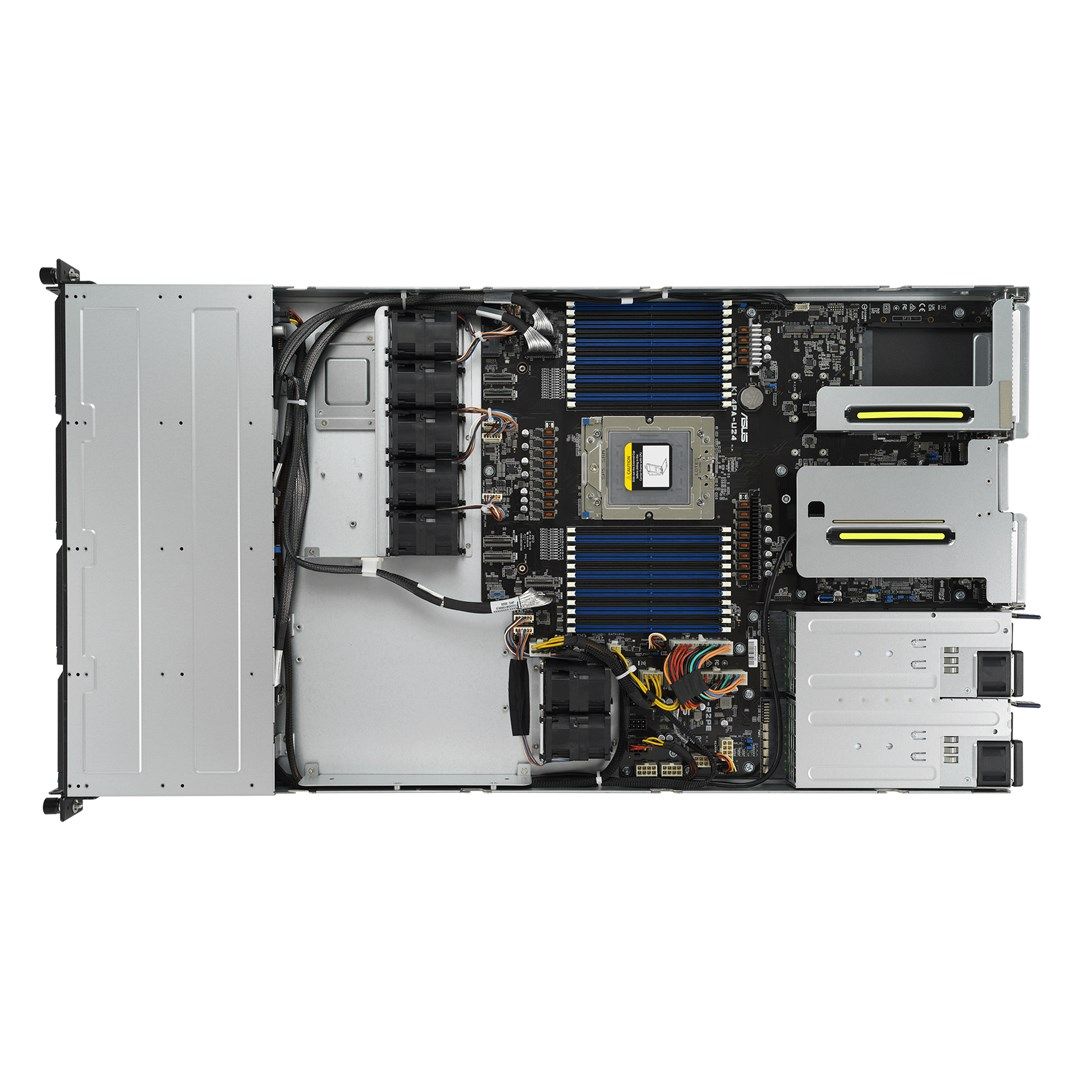 Platforma Asus Rack (1U) RS500A-E12-RS4U AMD Epyc 9004 (4x Nvme  2xM.2  2xGPU  2x1Gbe  IPMI  1+1 800W)_3