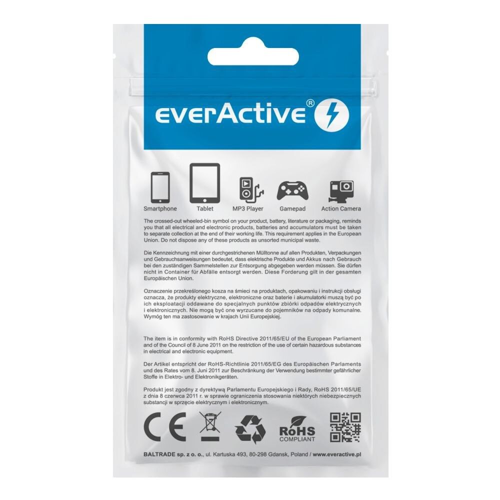 everActive cable USB-C 1m - Black  braided  quick charge  3A - CBB-1CB_2