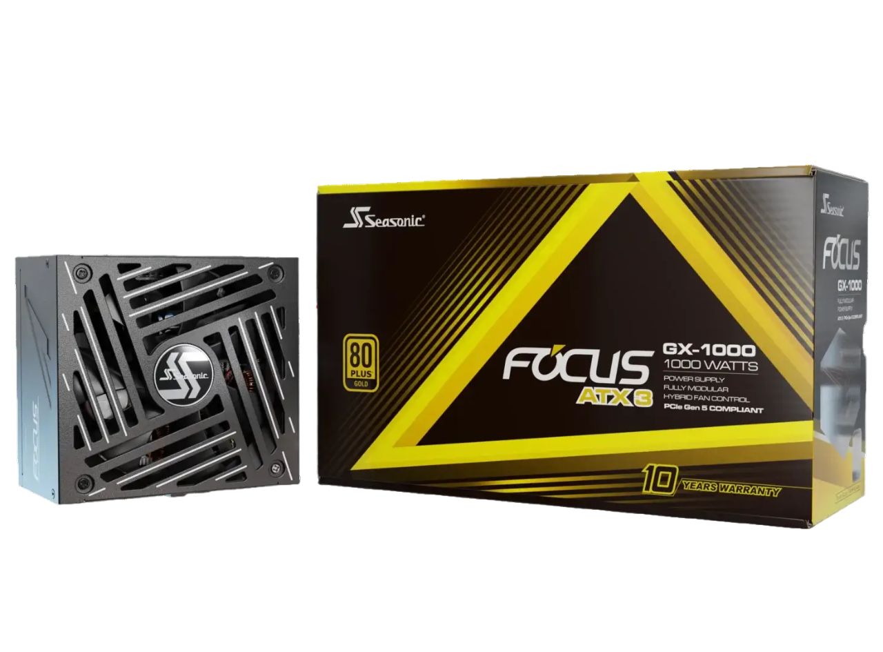 FOCUS GX ATX 3 (2024), 80 Plus Gold, 1000W, 12VHPWR, ATX 3.1, Full Modulara, Negru_6