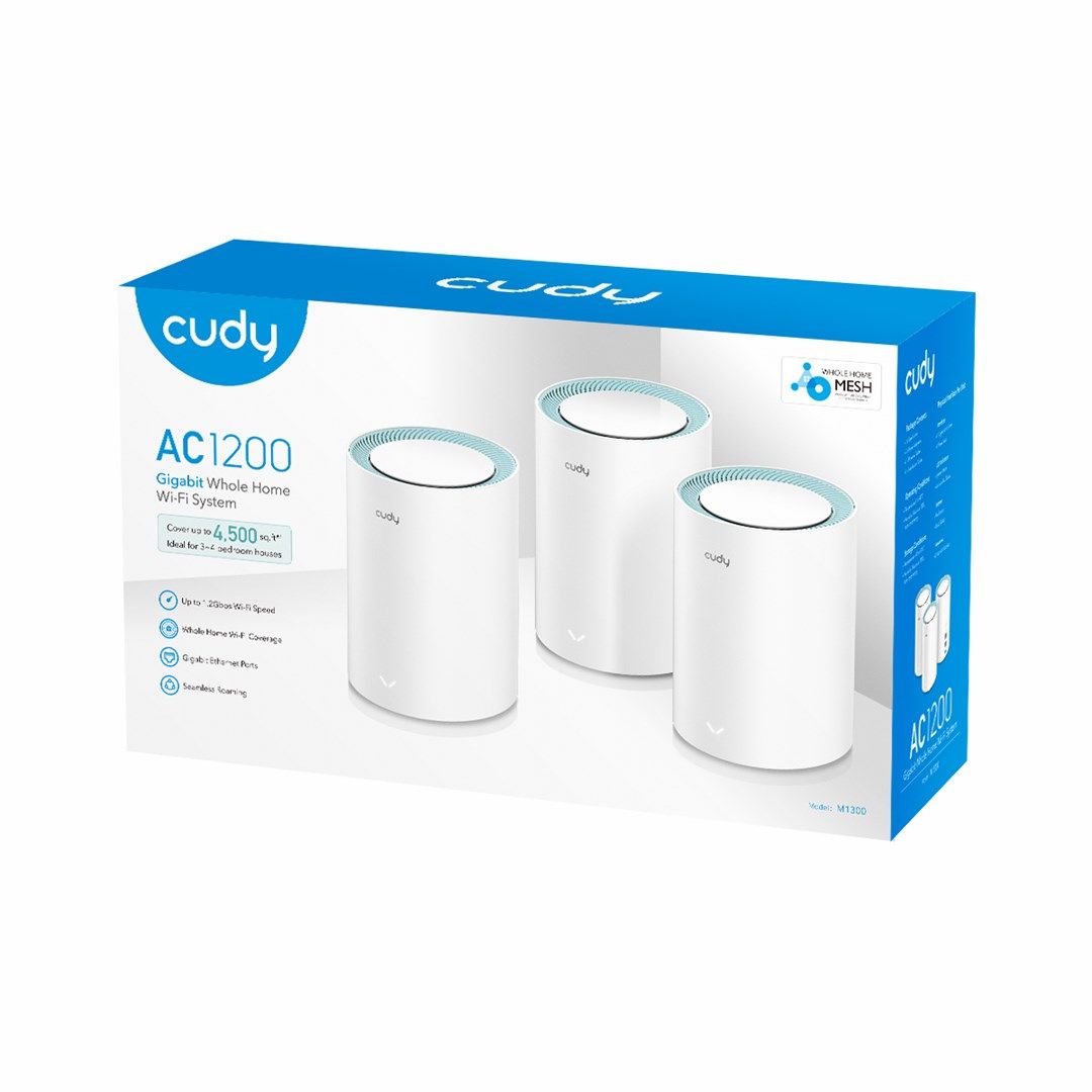 CUDY M1300(3-Pack) | Mesh  WiFi 5  2 4GHz/5GHz_5