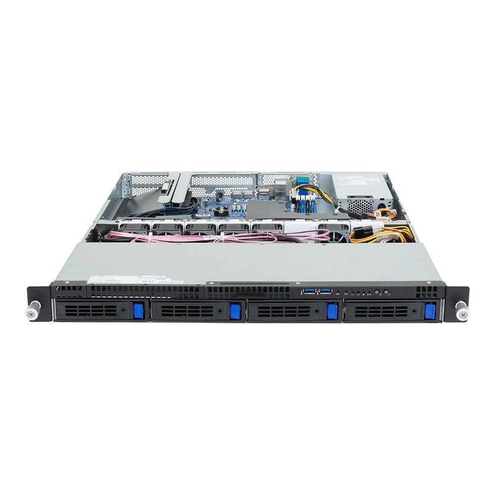 Platforma Gigabyte Rack (1U) R123-X00-AA01 Intel E-24XX (4x 3 5  SATA HS  1xM.2  2x1Gbe  IPMI  1x400W)_2