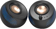 CREATIVE PEBBLE X USB-C 2.0 Speakers w/Bluetooth 5.3, RGB Lighting, Aux, black_1