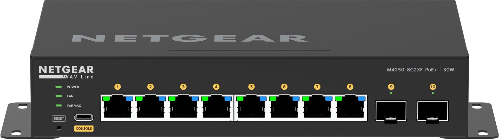 NETGEAR GSM4210PX-100EUS switch-uri Gestionate L2/L3 Gigabit Ethernet (10/100/1000) Power over Ethernet (PoE) Suport Negru_2