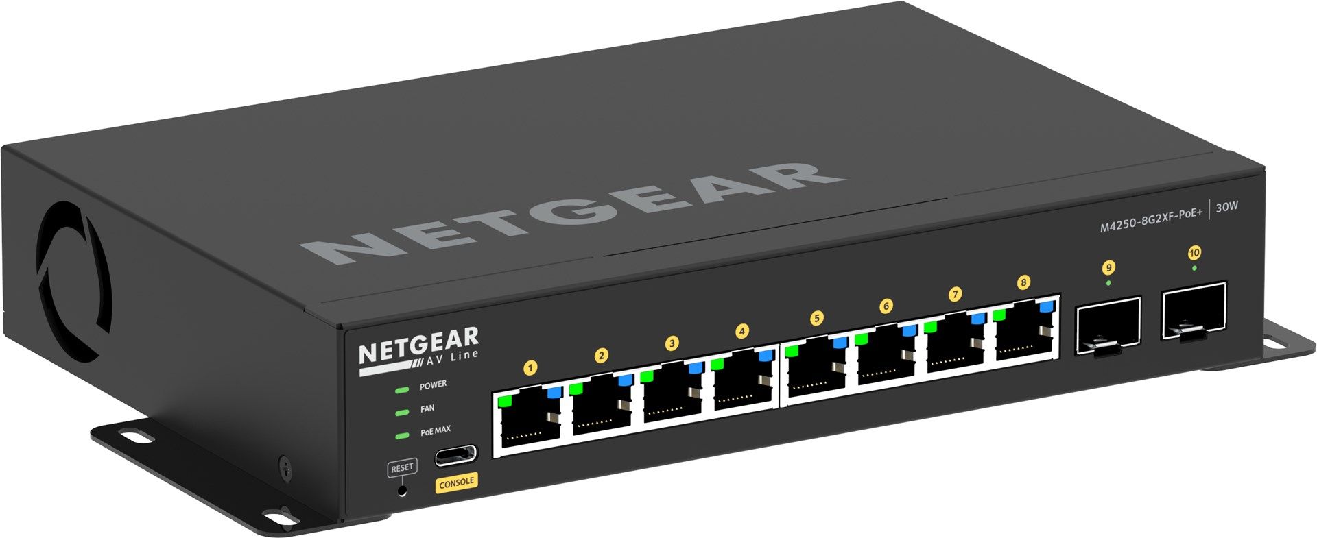 NETGEAR GSM4210PX-100EUS switch-uri Gestionate L2/L3 Gigabit Ethernet (10/100/1000) Power over Ethernet (PoE) Suport Negru_3