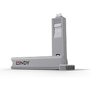 Lindy USB Type C Port Blocker Key, pachet de 4, dimensiuni 14.52x112.5x11.25mm, roz_1