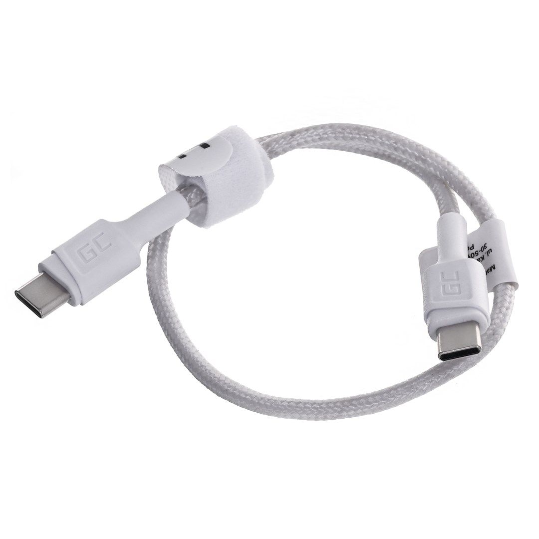 Green Cell GC PowerStream USB cable USB 3.2 Gen 1 (3.1 Gen 1) 0.3 m USB C White_5