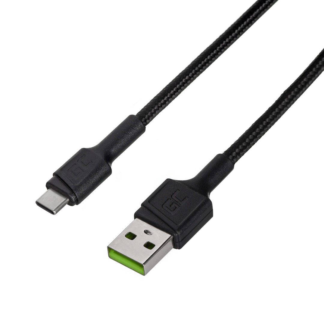 Green Cell KABGC25 USB cable 0.3 m USB A USB C Black_2