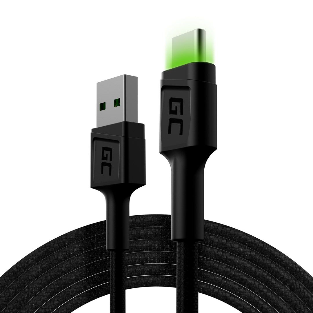 Green Cell KABGC13 USB cable USB 2.0 2 m USB A USB C Black_2