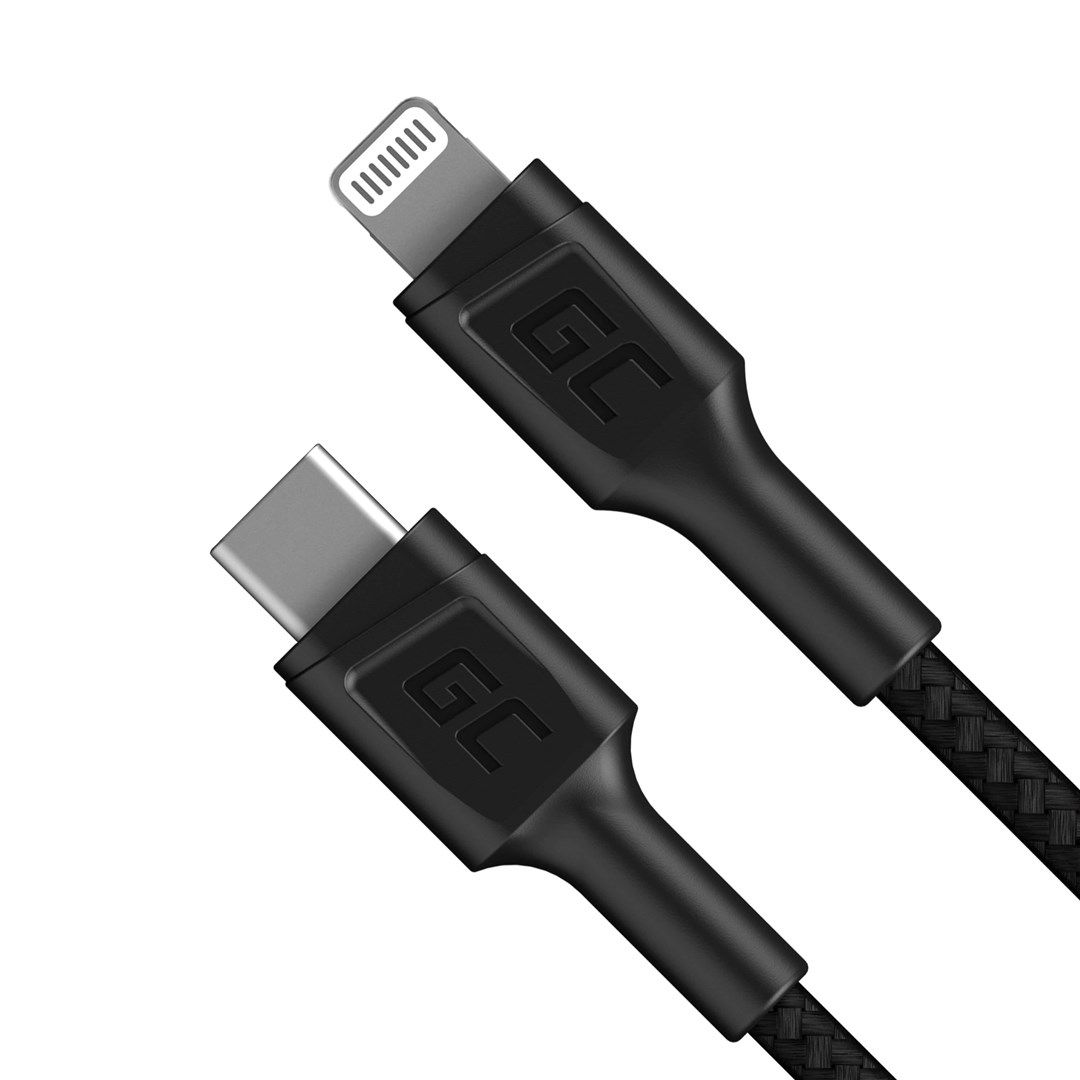 Green Cell KABGC07 lightning cable 1 m Black_2