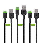 Green Cell KABGCSET03 USB cable 2 m USB A USB C Black_2