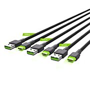 Green Cell KABGCSET03 USB cable 2 m USB A USB C Black_3