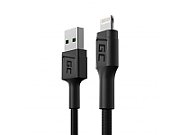 Green Cell KABGC24 lightning cable 0.3 m Black_1