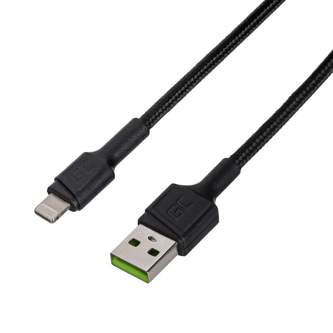 Green Cell KABGC24 lightning cable 0.3 m Black_3